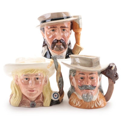 Royal Doulton "Annie Oakley" and Other Ceramic Character Jugs