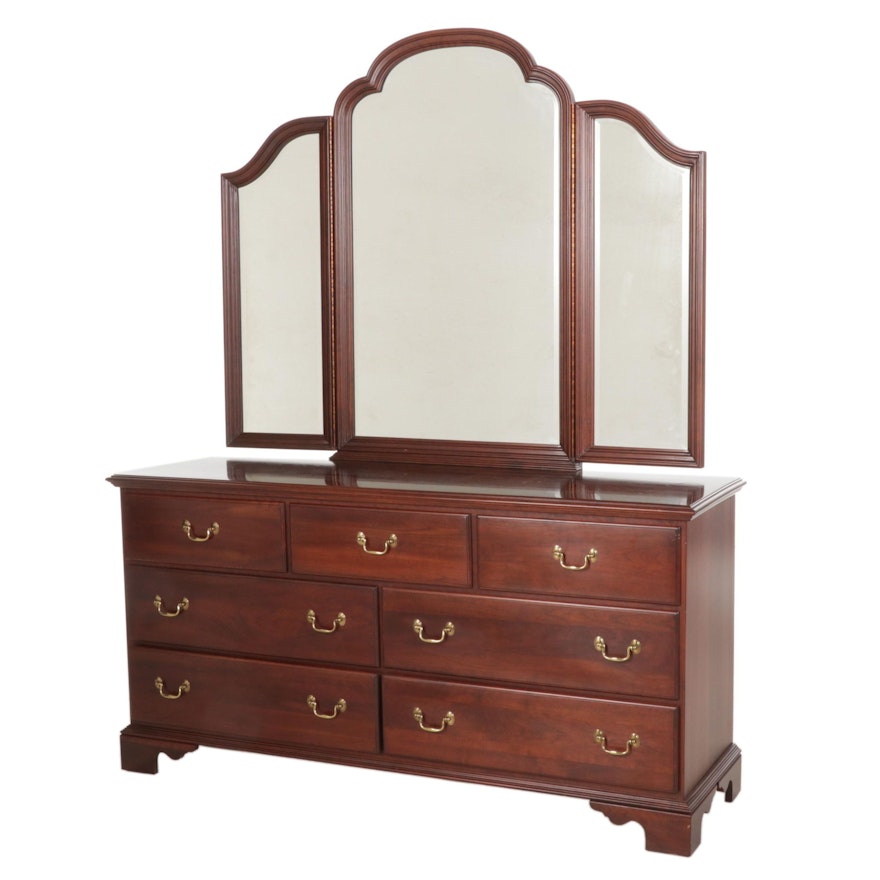 Knob Creek George III Style Cherry Seven-Drawer Dresser