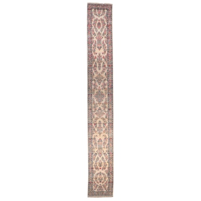 2'8 x 20'5 Hand-Knotted Persian Kashan Carpet Runner