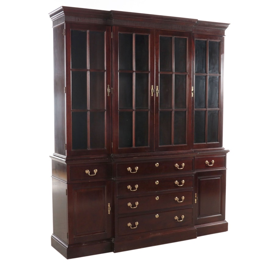 Stickley Cherry Valley Breakfront China Cabinet, 20th Century