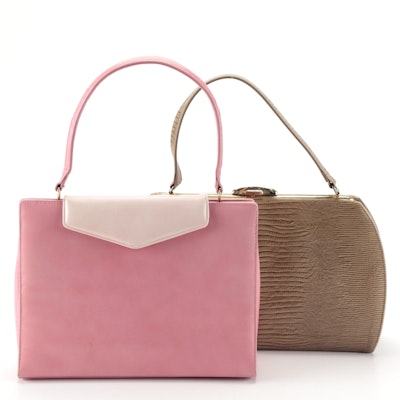 Palizzio and Other Top-Handle Bags in Leather