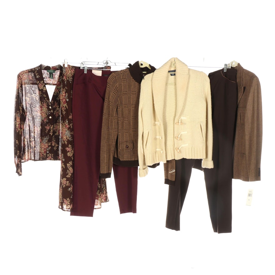 Lauren Ralph Lauren Sweaters, Blazer, Two-Piece Dress, and Ivanka Trump Pants