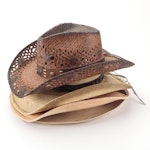 Stetson, Bullhide by Montecarlo, and Other Western Style Straw Hats