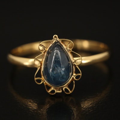 14K 1.76 CT Sapphire Ring