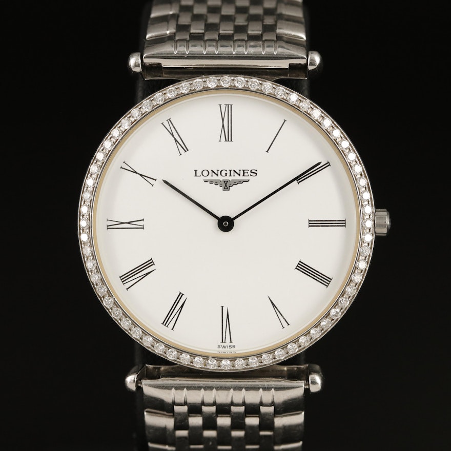 Diamond Longines La Grande Classique Wristwatch