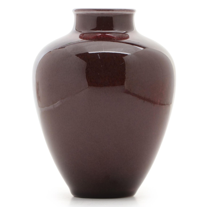 Rookwood Pottery Red Glazed Earthenware Vase, 1938