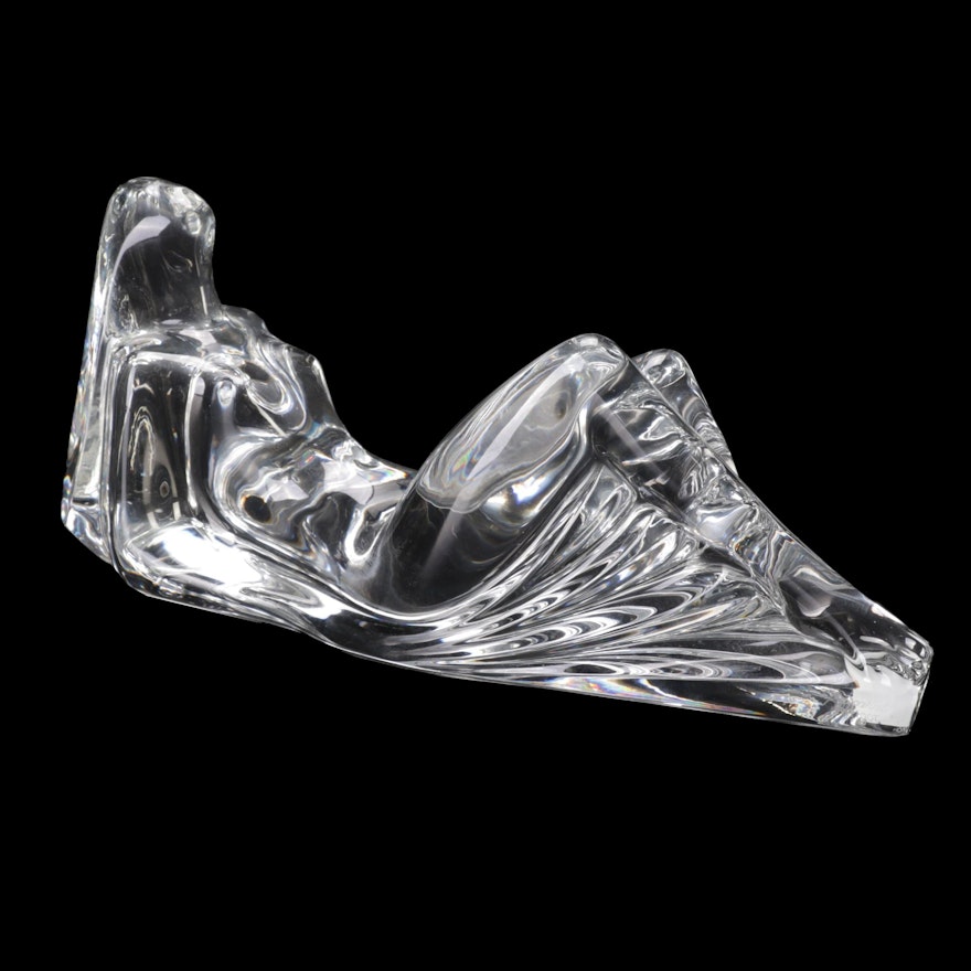 Baccarat Crystal Reclining Female Nude Figurine