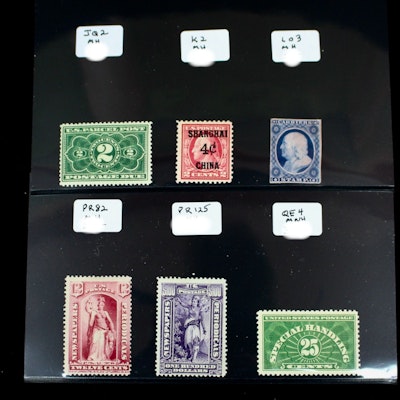 Group of Six U.S. Stamps Including Scott#L03