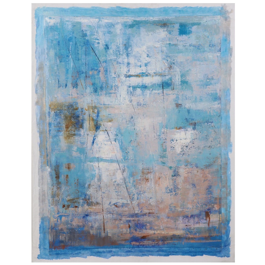 Large-Scale Abstract Oil Painting, 21st Century