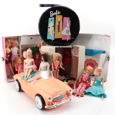 Mattel Barbie and Skipper with Other Dolls and Clothing and Accessories