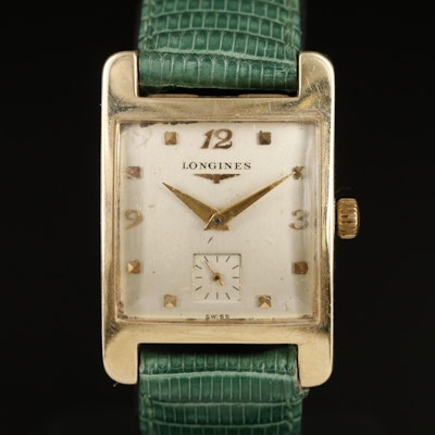 Vintage 14K Longines Wide Lug, Stem Wind Wristwatch