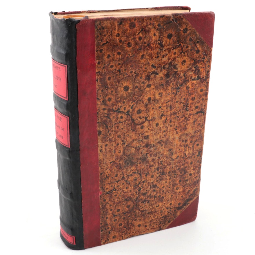 First Printing of Poe's "Mask of Red Death," 1842