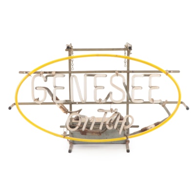 Genesee On Tap Fluorescent Tube Bar Sign