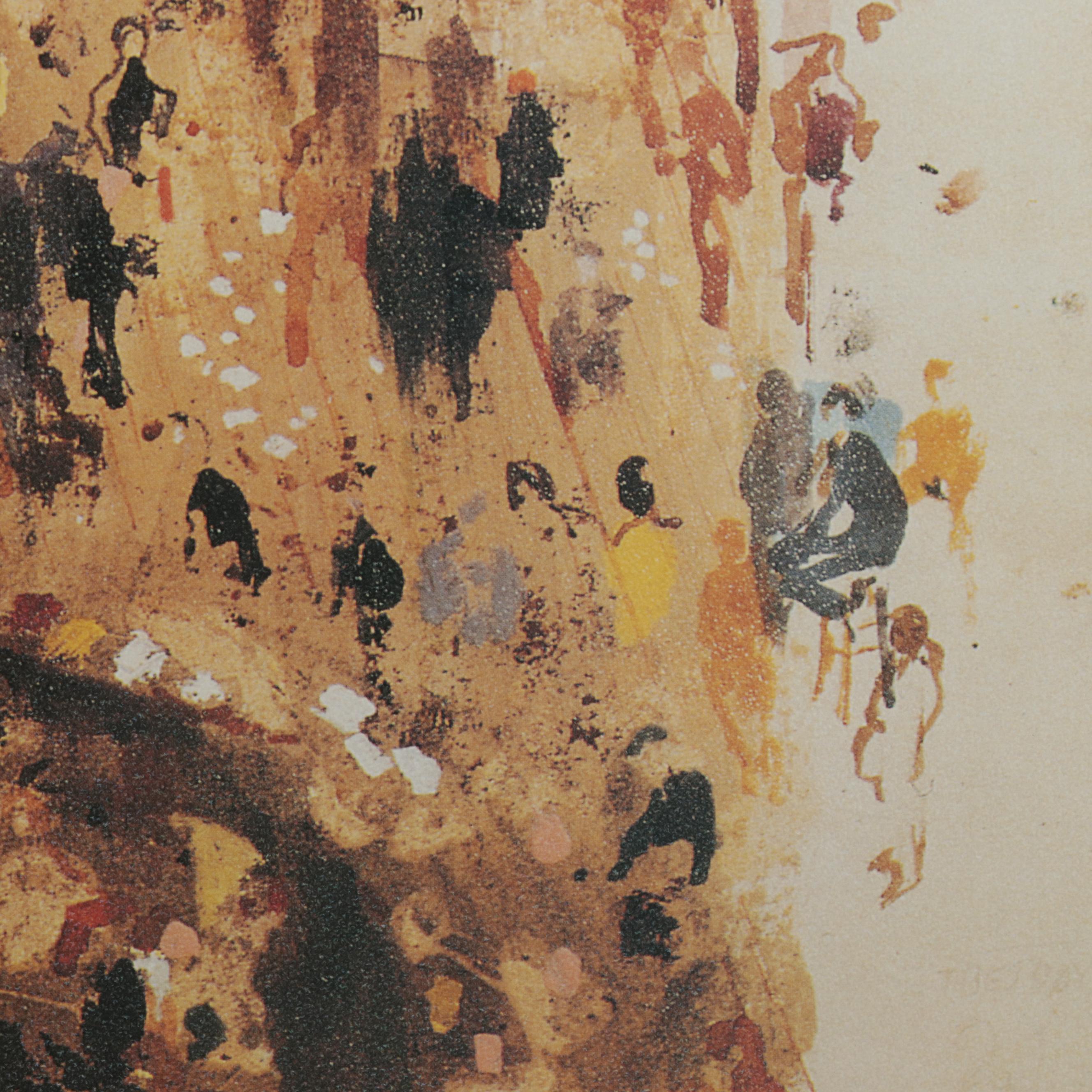 Offset Lithograph After LeRoy Neiman "New York Stock Exchange," Circa