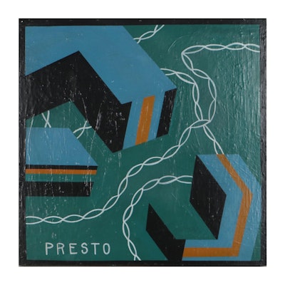 Jesse Best Abstract Mixed Media Painting "Presto," 2022