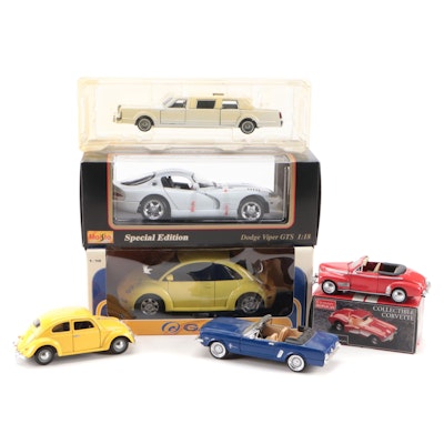 Ford, Chevrolet and More Model Toy Cars with Viper GTS, Corvette and More