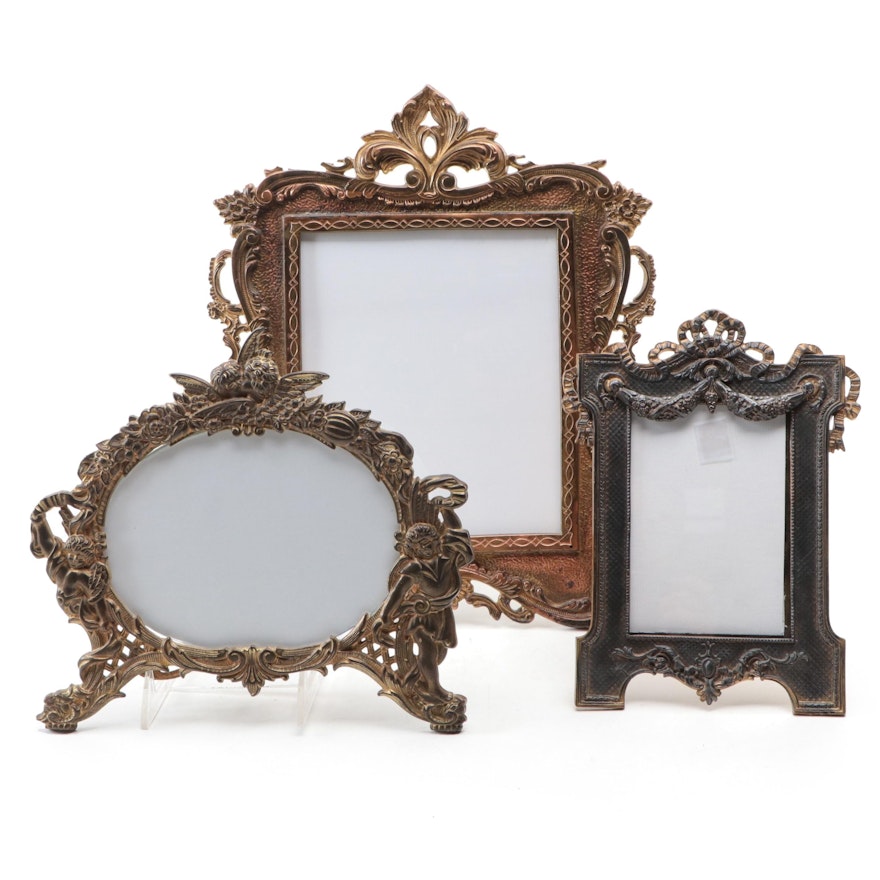 Neoclassical Style Gilt Table Top Picture Frames