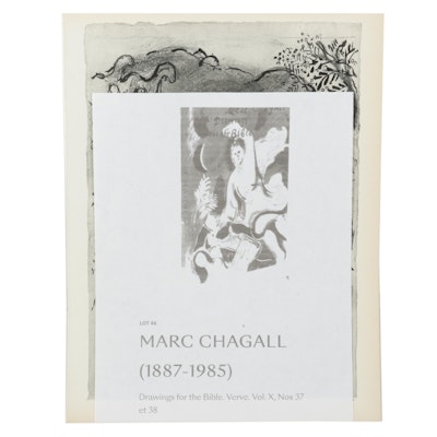 Rotogravures After Marc Chagall From "Drawings for the Bible," 1960