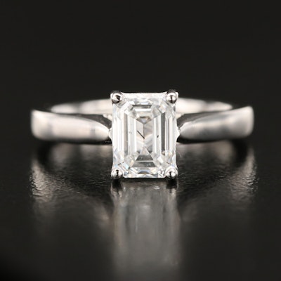 14K 1.50 CT Lab Grown Diamond Solitaire Ring
