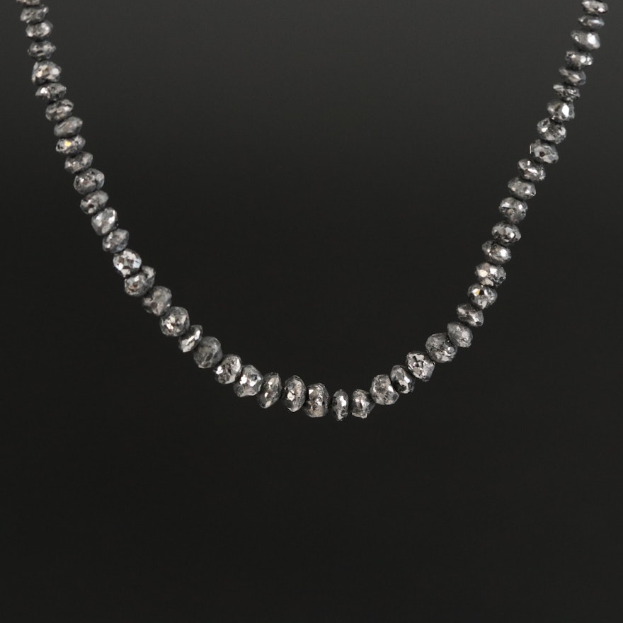 Graduated Diamond Necklace with 14K Clasp