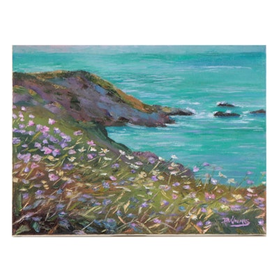 James Baldoumas Oil Painting "Ocean Overlook," 2022