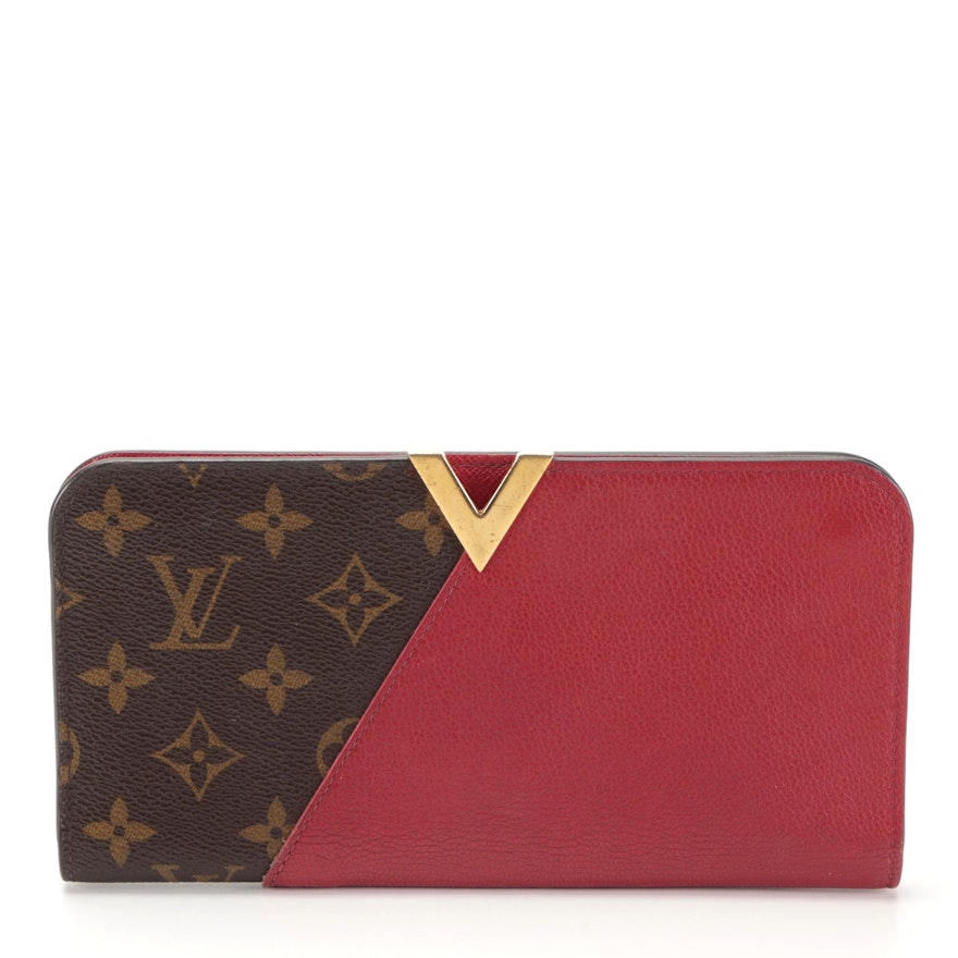 Louis Vuitton Kimono Wallet in Monogram Canvas and Cherry Leather