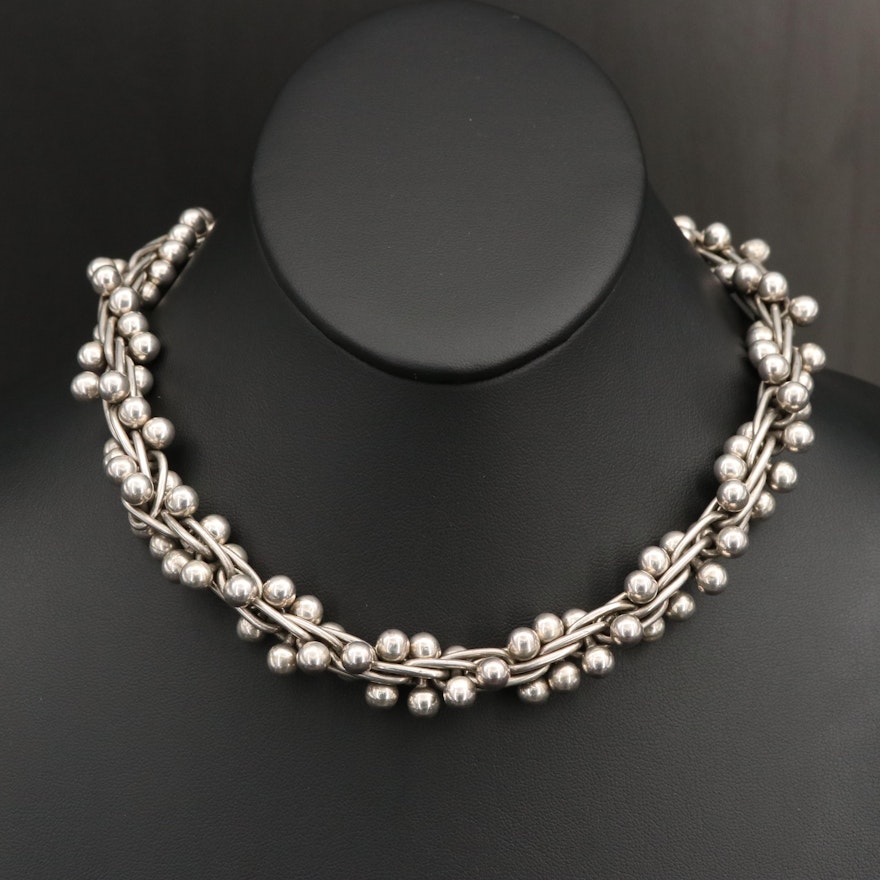 Vintage Mexican Sterling Silver Necklace