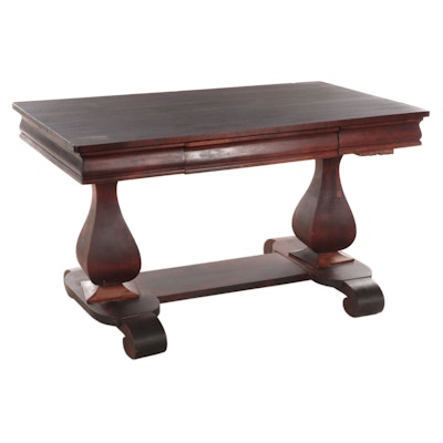 Wolverine Empire Revival Mahogany-Stained Writing Table, Early 20th Century