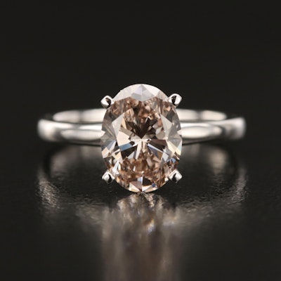 14K 2.14 CT Lab Grown Diamond Solitaire Ring