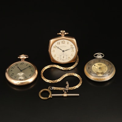 Three 1920s Pocket Watches Featuring Elgin and Waltham