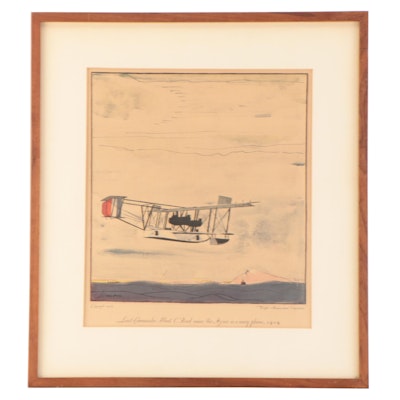 Photomechanical Print After Frank Lemon of Navy Plane, Early to Mid-20th Century