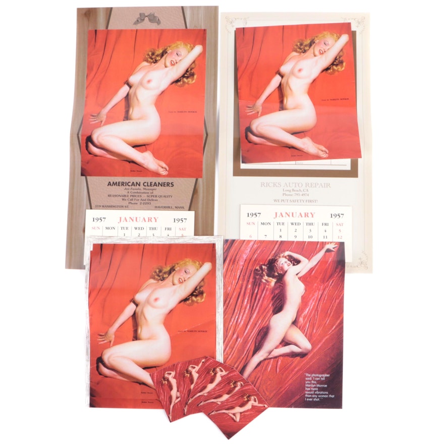 Marilyn Monroe Pin-Up Calendars Featuring "Golden Dreams," Mid-20th Century