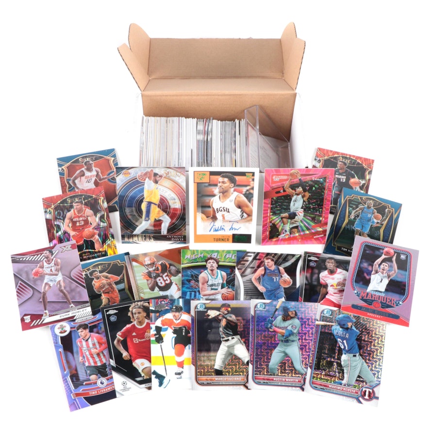 Panini, More Mixed Sports Cards with Rookies, Inserts, Justin Turner Signature