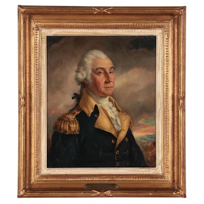 Oil Painting Attributed to Adrian Lamb "George Washington"