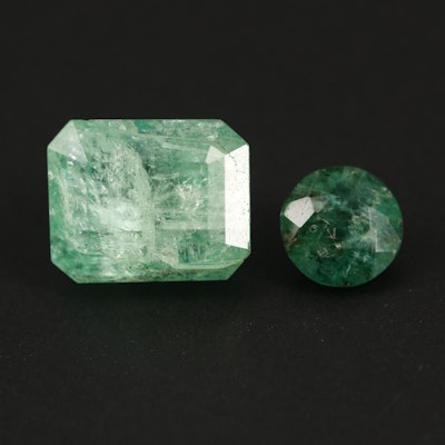 Loose 4.59 CTW Faceted Emeralds
