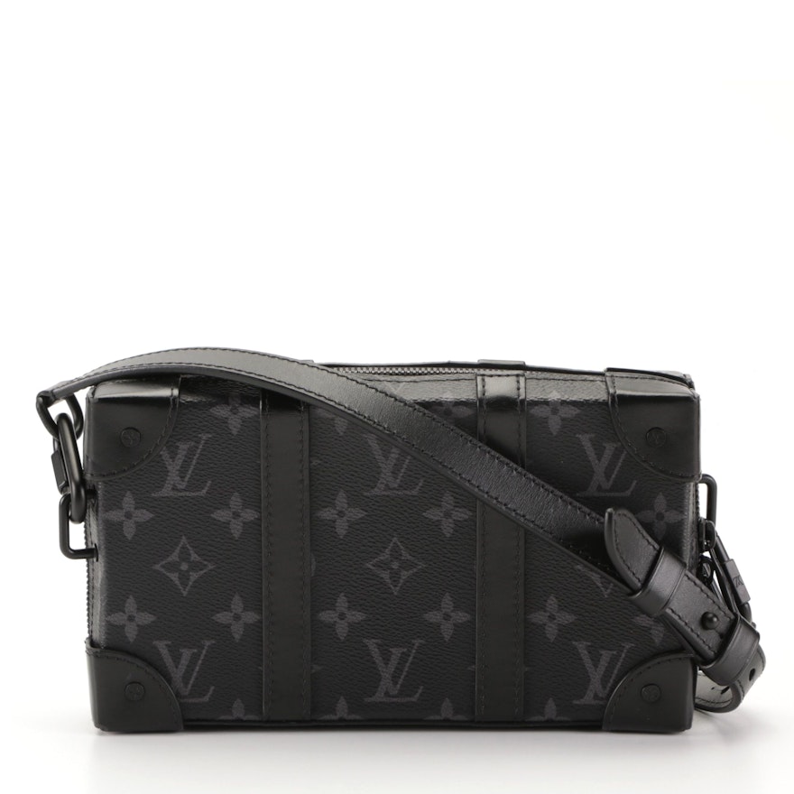 Louis Vuitton Soft Trunk Wallet in Monogram Eclipse Canvas and Leather with Box