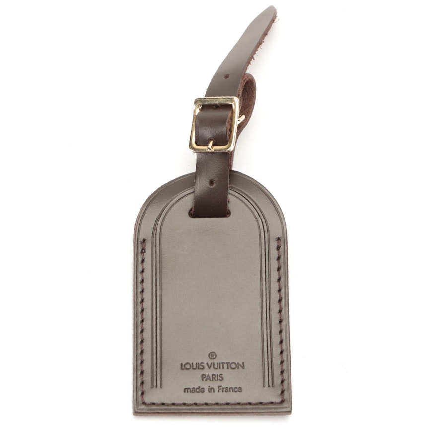 Louis Vuitton Luggage Tag in Brown Leather
