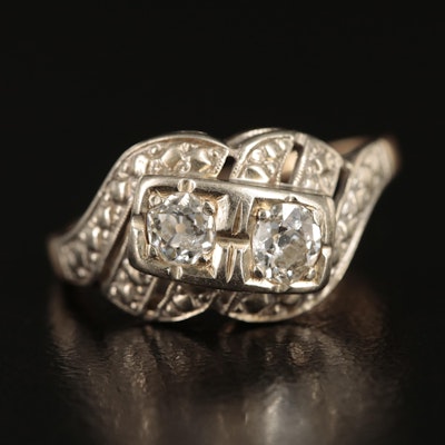 Vintage 14K 0.52 CTW Diamond Ring