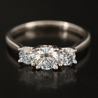 14K 0.95 CTW Lab Grown Diamond Ring