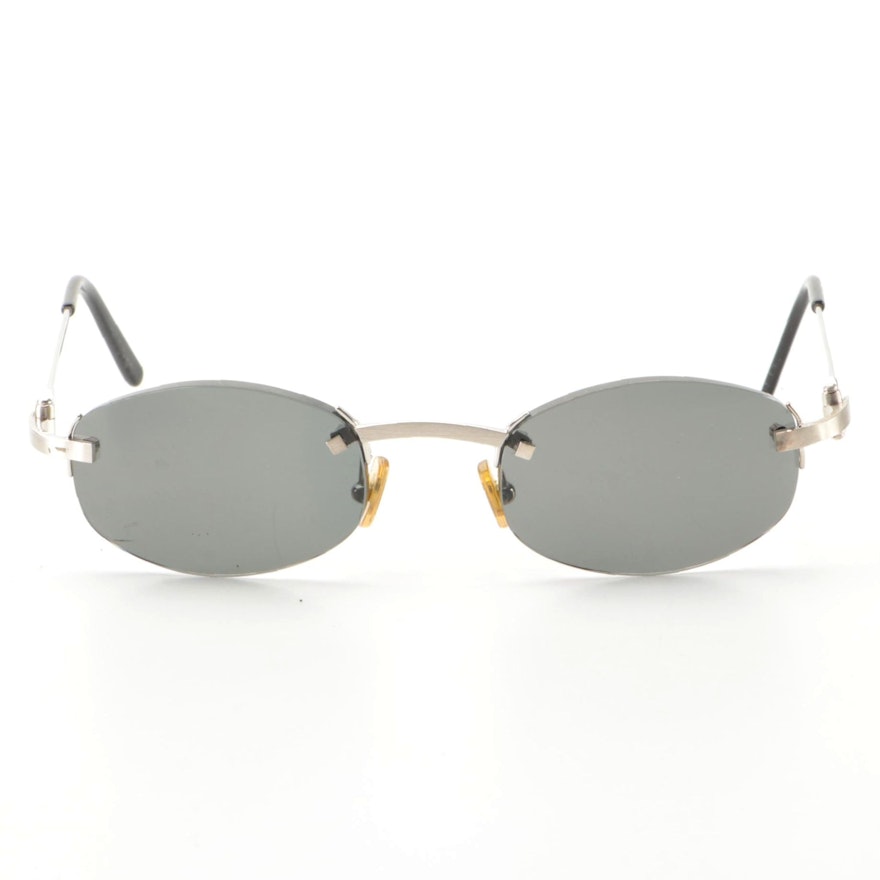 Cartier 135 Rimless Steel Eyeglasses with Tinted and Polarized Lenses