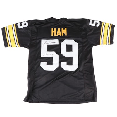 Pittsburgh Steelers Jack Ham HOF 88 Signed Football Jersey