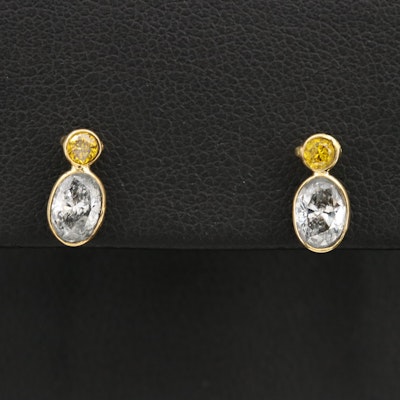 14K 0.94 CTW Diamond Stud Earrings