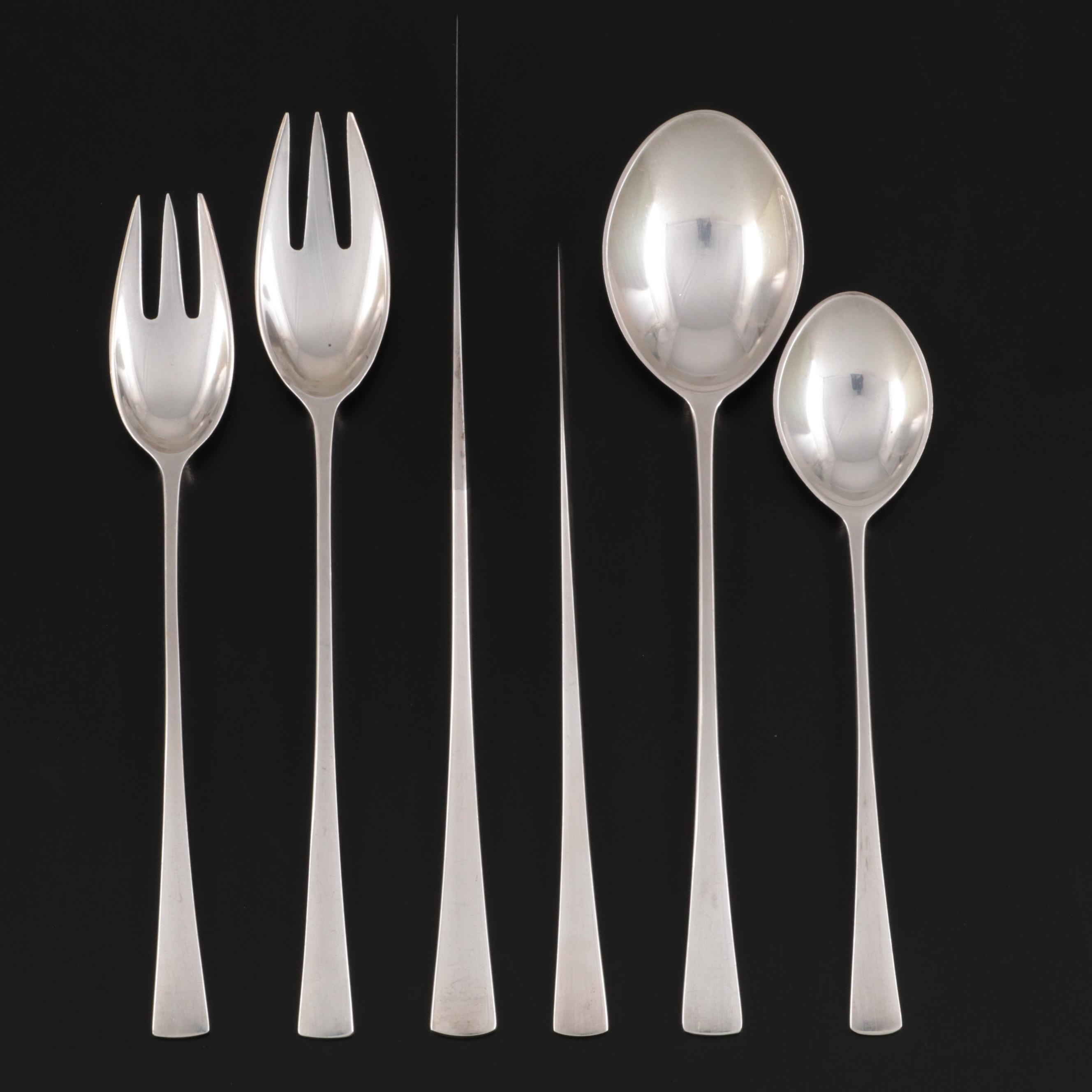 Jens Quistgaard "Tjörn" Sterling Silver Flatware for Twelve by Dansk