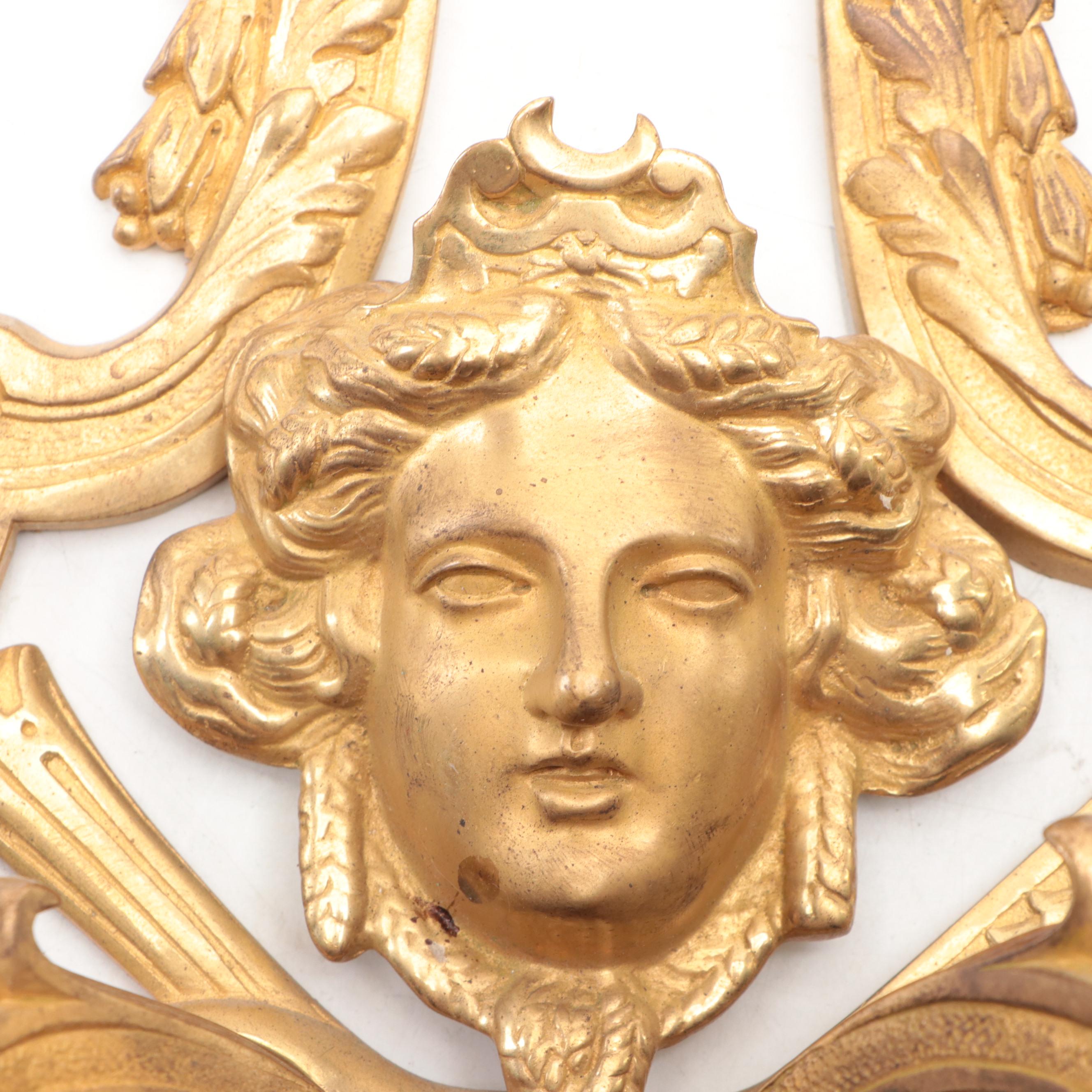 French Bronze Dore TwoArm Wall Sconce EBTH