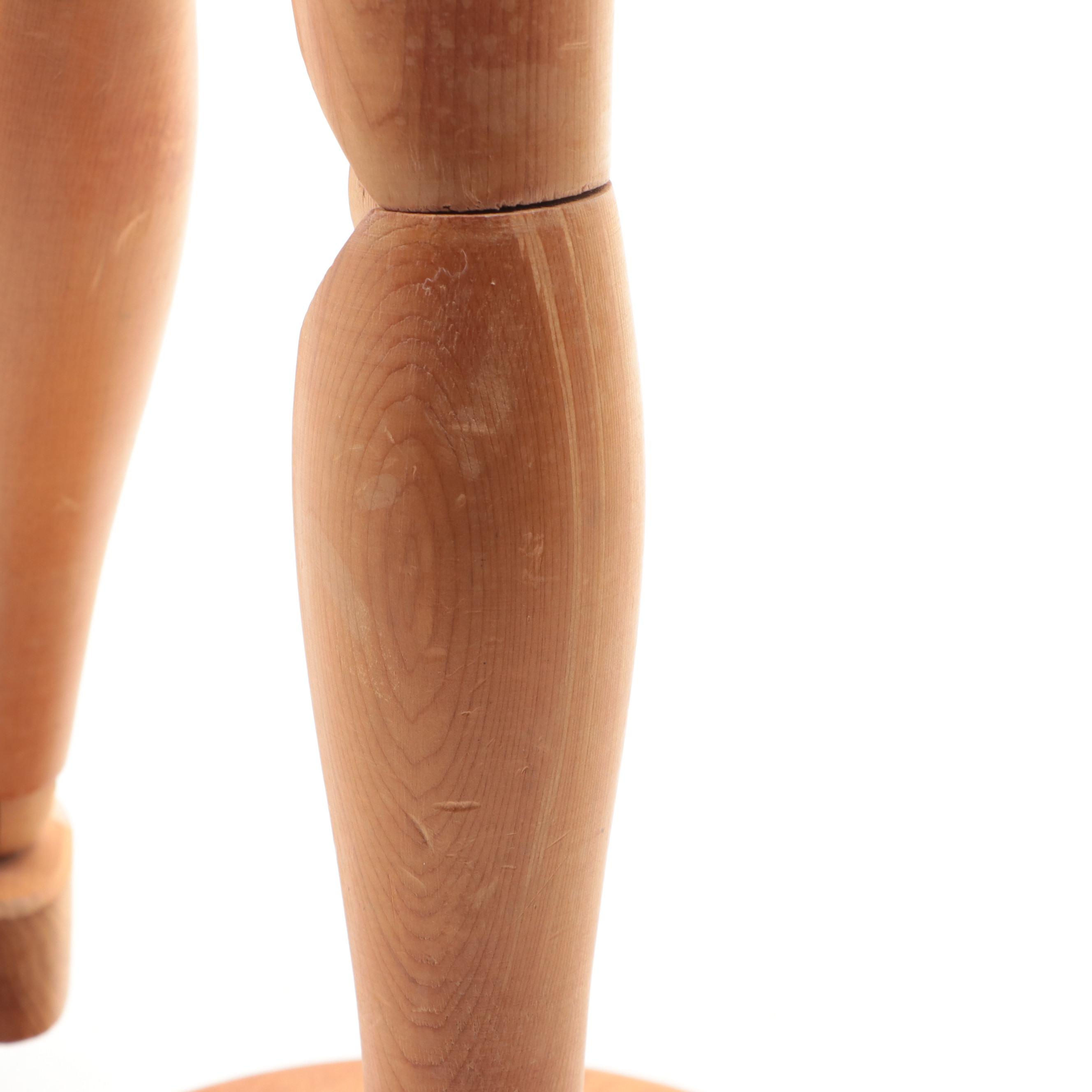 Wooden 27" Poseable Artist's Anatomy Model EBTH