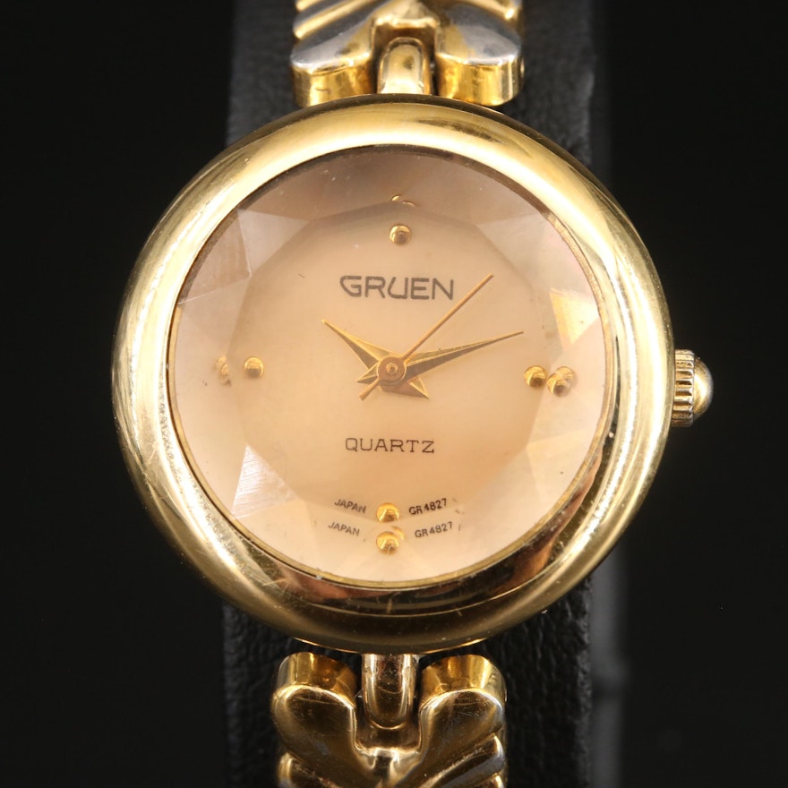 Gruen Wristwatches with Changeable Colored Crystals
