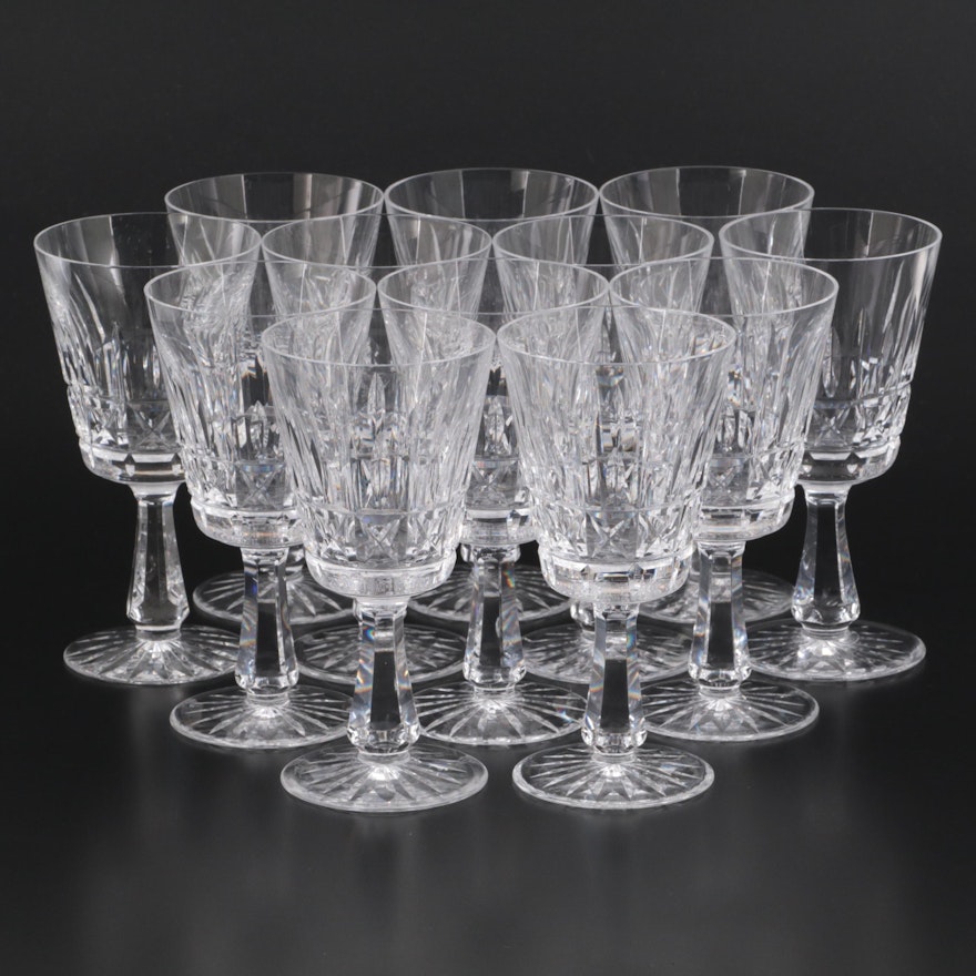 Waterford Crystal "Kylemore" Water Goblets, Mid/Late 20th Century
