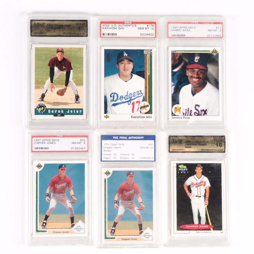 Upper Deck, Classic Graded Baseball Cards With Sosa, Jones and More, 1990s–2000s