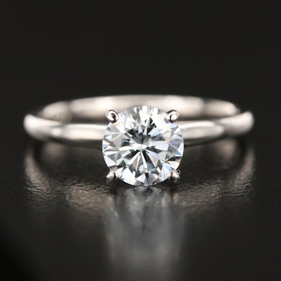 14K 1.08 CT Lab Grown Diamond Solitaire Ring