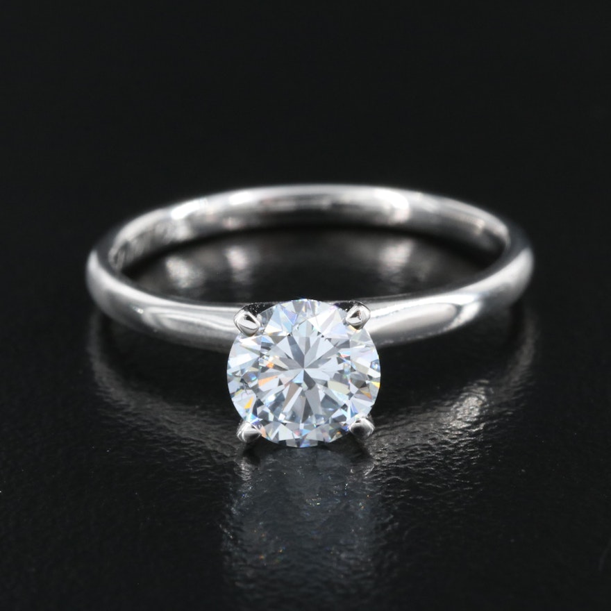 14K 0.97 CT Lab Grown Diamond Solitaire Ring